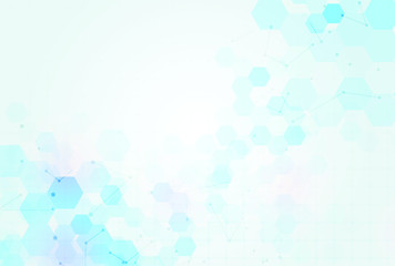 health care and science icon pattern medical innovation concept background vector design.