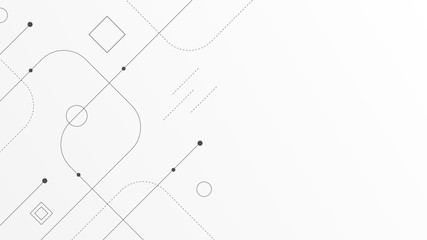 Abstract geometric connect lines and dots.Simple technology graphic background.Illustration Vector design Network and Connection concept.