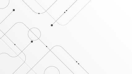 Abstract geometric connect lines and dots.Simple technology graphic background.Illustration Vector design Network and Connection concept.