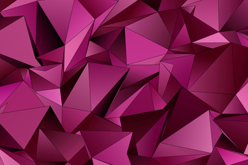 Fototapeta premium 3d Triangles, abstract background. Design wallpaper