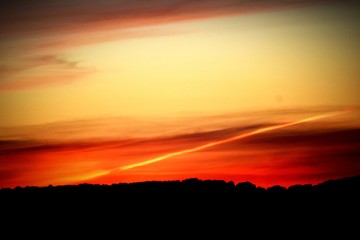 sunset over Salsibury on a summers evening 