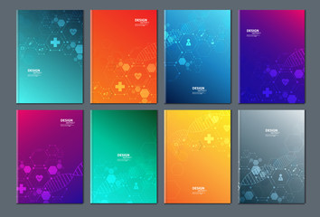 Fototapeta na wymiar Minimal modern cover design. Dynamic colorful gradients. Future geometric patterns. Blue, pink, yellow, green, orange, purple placard poster template.