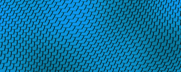 Abstract blue mosaic pattern. 3d rendering	