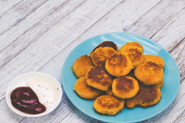 Fried nuggets with a crust