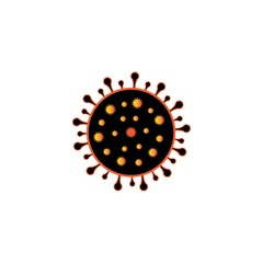 virus logo icon vector