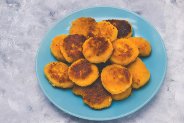 Fried nuggets with a crust
