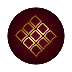 square figure block gradient style icon