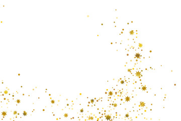 Golden glitter confetti.