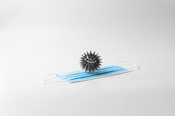 ウイルス　マスク　社会問題　イメージ