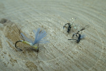 Fishing hooks used for mountain stream fishing