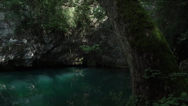 Gorgazzo is an underwater cave where the river of Livenza originates, located near Polcenigo (Pordenone) and is made up of a resurgence, one of the deepest ever explored at -212 meters.