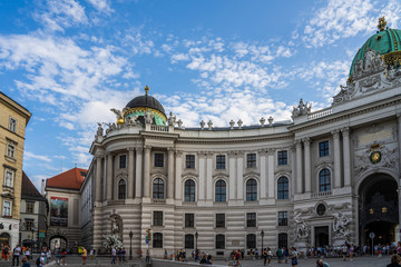 Fototapeta na wymiar Hofburg Palace in Vienna Wien, Austria.