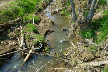 Flood damage caused by Typhoon No.19 