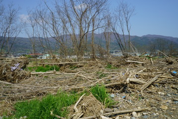 Flood damage caused by Typhoon No.19 