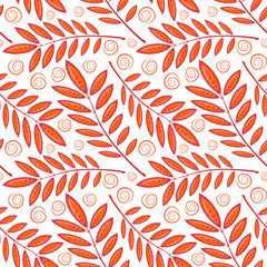 Square, seamless pattern, leaf pattern. Background for site or blog, textiles, packaging, interior drawing, wallpaper