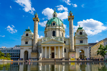 Karlskirche church in Vienna Wien, Austria.