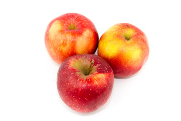 Frische Rote und Reife Äpfel