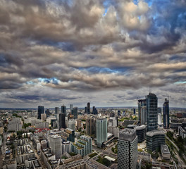 Fototapeta premium view of Warsaw on a beautiful day