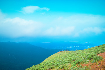 view from the mountain mandalpatti coorg