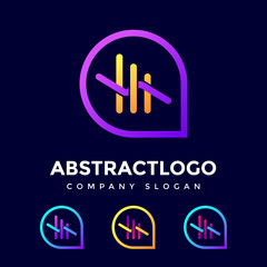 Business consulting and Financial Logo Design Template Vector Icon Monogram element