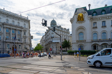Fototapeta premium Famous street in Vienna Wien, Austria.