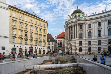 Fototapeta na wymiar Hofburg Palace in Vienna Wien, Austria.