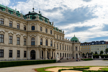 Fototapeta na wymiar Belvedere Palace in Vienna Wien, Austria.