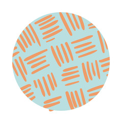strokes organic pattern block style