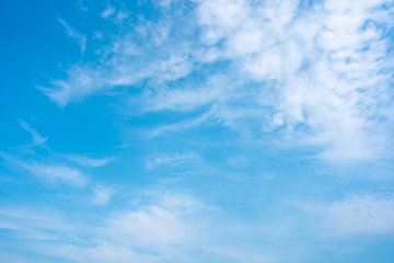 Blue sky or azure sky and cloud background