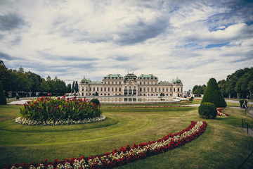 Obraz premium Belvedere Palace in Vienna Wien, Austria.
