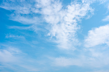 Blue sky or azure sky and cloud background