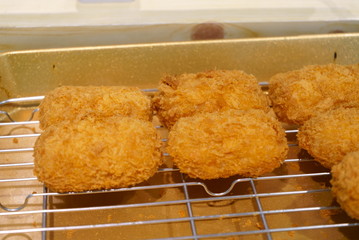 Croquette sold in a Japanese supermarket
