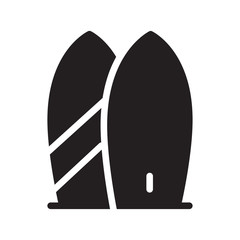 Surfboard icon Solid Style