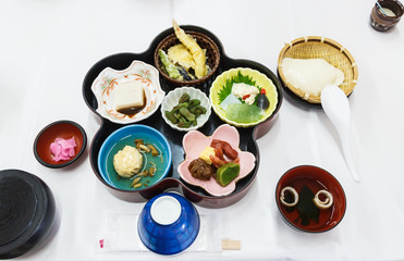 Japanese cuisine, Kyoto's Tofu set