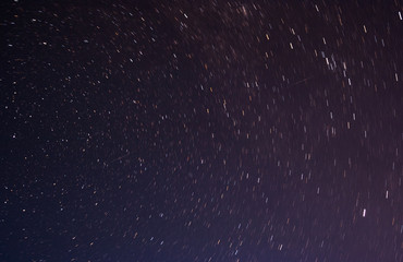 Starry sky at sunset