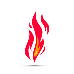 Fire flame logo. vector illustration design template. Vector fire flames sign illustration isolated. Simple vector illustration of fire in flat style.