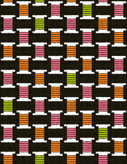 Abstract mix geometrical pattern with color backgound