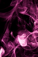 Purple smoke on black background