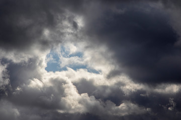 Fototapeta premium Storm clouds background, dramatic sky