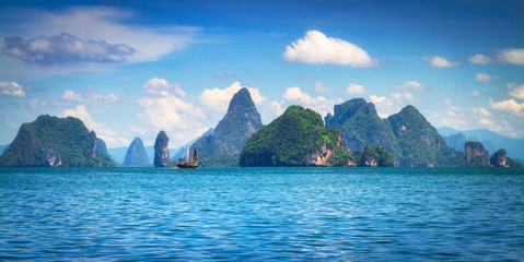 Amazing Phang Nga Bay with thousands of islands in Thailand © Patryk Kosmider