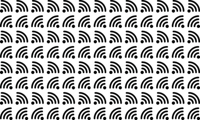 illustration vector pattern of wifi