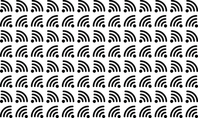 illustration vector pattern of wifi