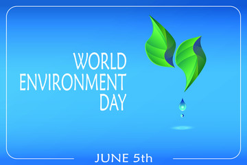 Vector illustration for the World Environment Day on June 5th.  