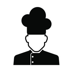 silhouette of a chef