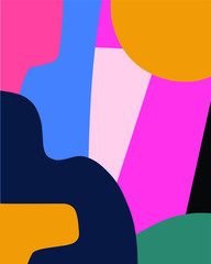 Abstract colorful shapes vector art