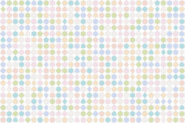 Pattern random shape in pastel color tone in white background textured.
