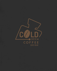 cold brew coffee shop logo design. vector illustration