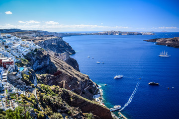 Santorini Island in Greece