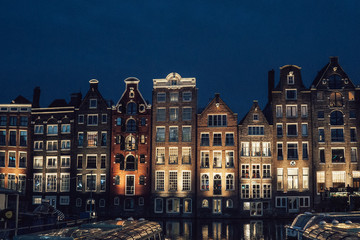 Fototapeta premium Amsterdam by night