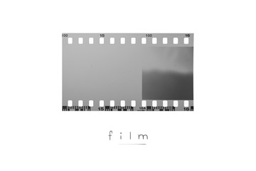(35 mm.) Negative film frame.With white space.
